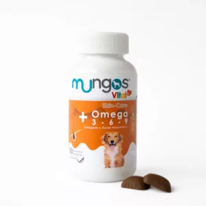 Omegas + colágeno y ácido hialurónico para perros – Mungos vital+ Omega 3-6-9 x 50 und blandas