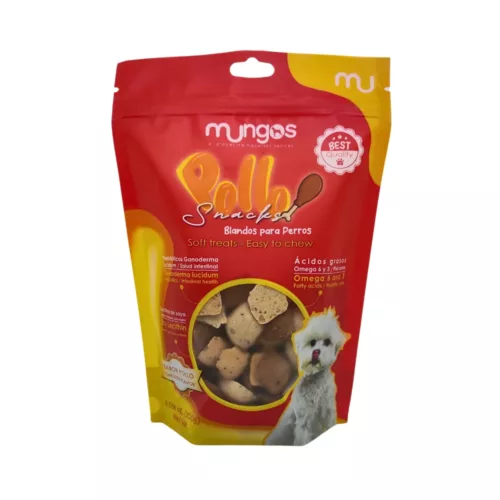 Galletas blandas y Snacks saludables para perros Mungos Pollo 200g