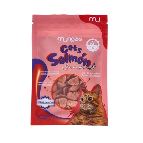 Mungos Cats Salmon 40 gramos Con probióticos y probióticos