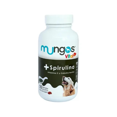 Mungos Spirulina x 55 Antioxidante - Detox - Sistema inmune - Protección Celular y Antienvejecimiento.