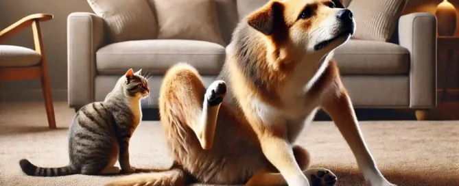 La rasquiña causada por el estrés no solo afecta el bienestar físico del perro,